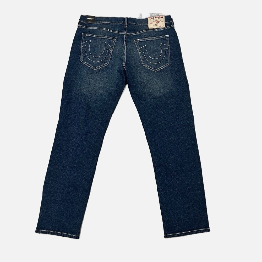 True Religion Geno Relaxed Slim Single Stitch Jeans Size 36 X 32